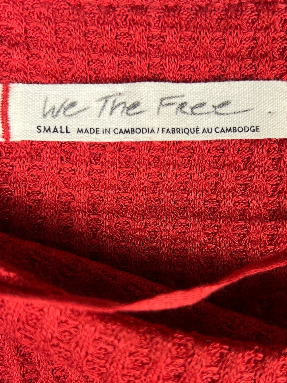Free People Top Womens Small We The Free North Shore Thermal Knit Tunic Comfy - Picture 8 of 9
